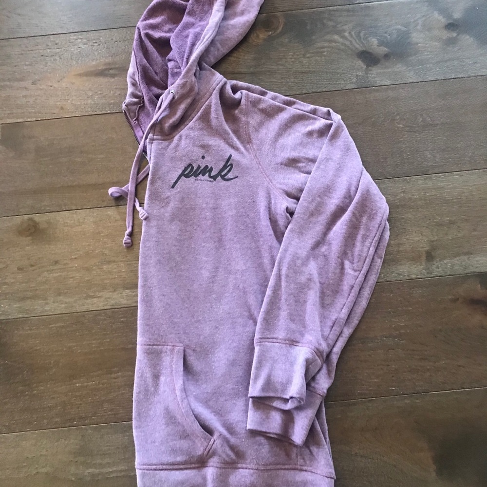 Pink Victoria’s Secret Zip Up Hoodie
